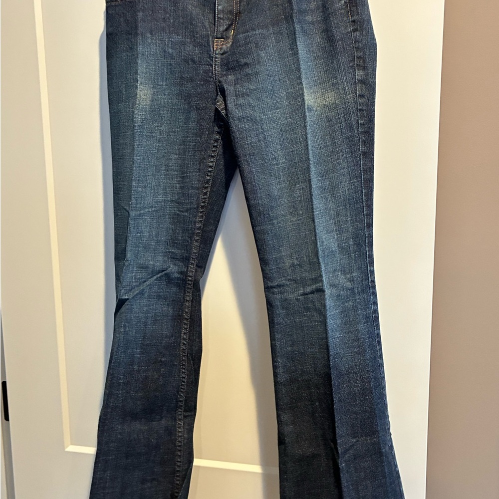 Express Dark Blue Flare Jeans